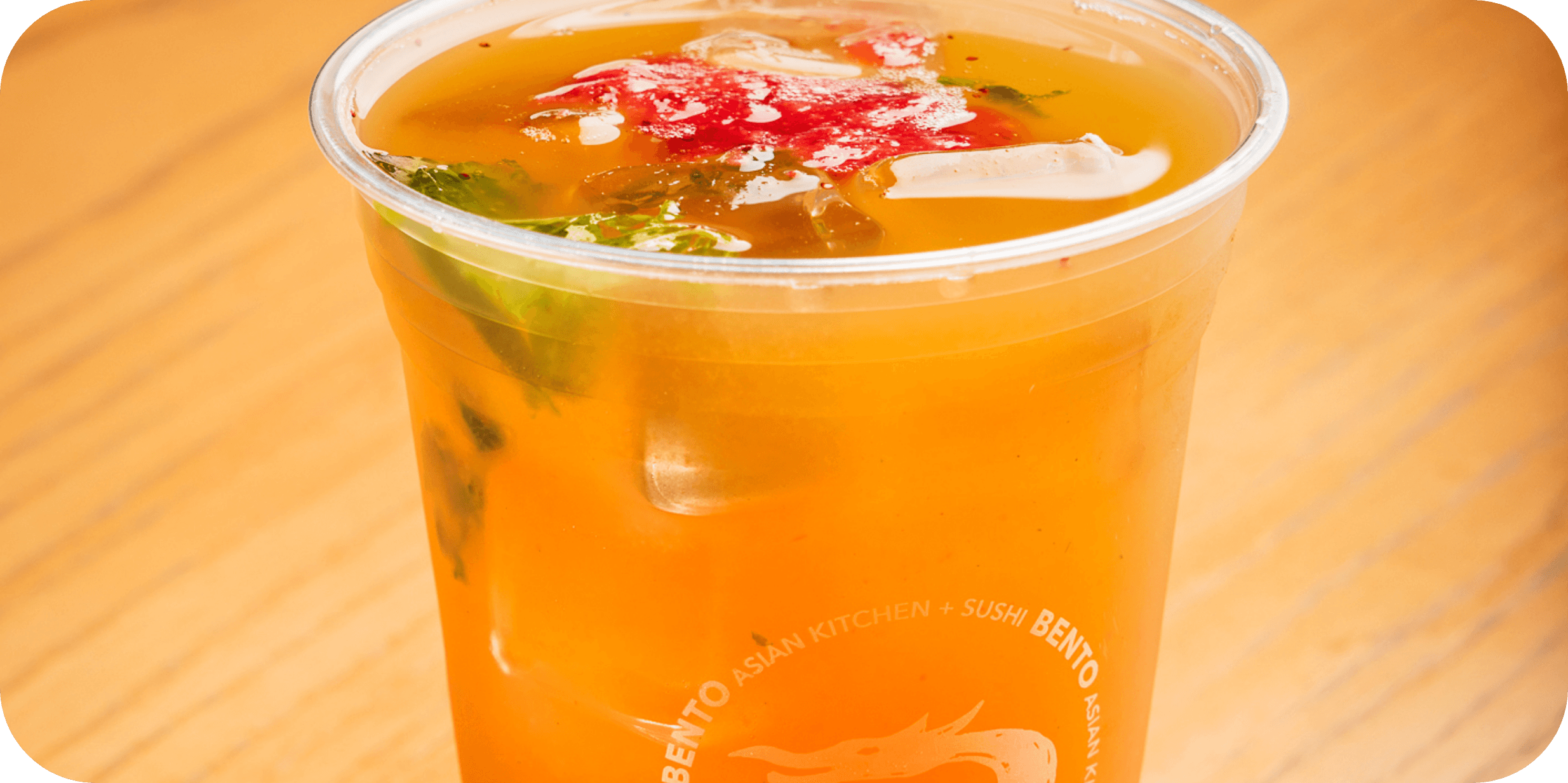 BENTO signature iced fruit tea