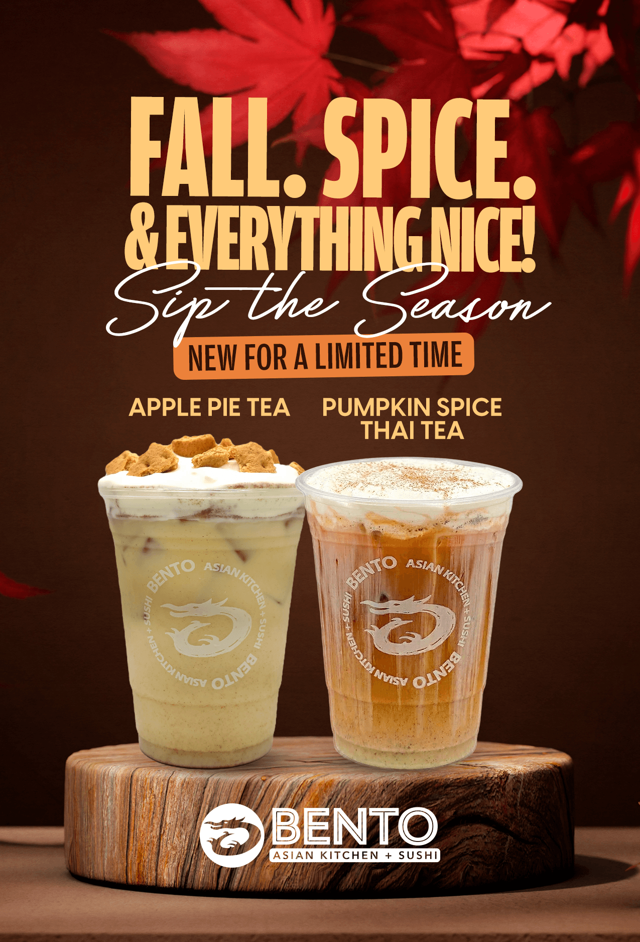 Apple Pie Tea and Pumpkin Spice Thai